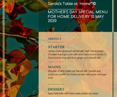 Mother's Day Special Menu